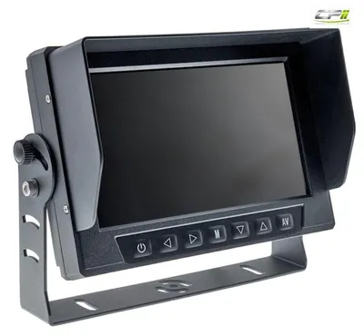Imagen del producto de Monitor TFT AMPIRE de 7 pulgadas, cámara de visión trasera impermeable con  IP69, 2 entradas de video AHD
