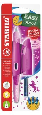 Produktbild von STABILO Schulfüller ergonomisch für Linkshänder mit Anfänger-Feder A - EASYbirdy 3D Dr…