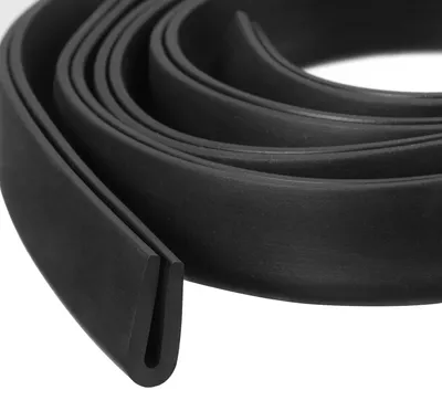 U-Randschutz Gummi 6 m für 1,5–2 mm Randstärke Schwarz