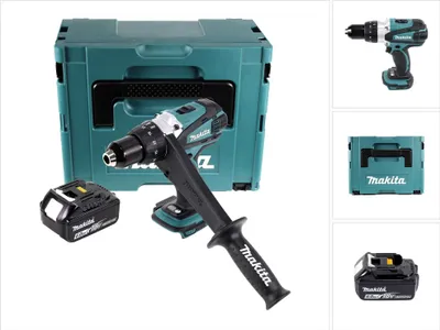 Produktbild von Makita DDF 458 G1J Akku Bohrschrauber 18 V 91 Nm + 1x Akku 6,0 Ah + Makpac - ohne Ladegerät