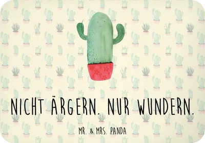 Produktbild von Mr. & Mrs. Panda Kühlschrankmagnet Kaktus Wut - Kaktus Grün - Geschenk, Büro, Kollegin, rechteckmagnet, magnet, Kollege, bildmagnet, Kakteen, Notizhalter, Chefin