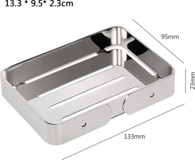 Produktbild von Edelstahl-Seifenschalen-Abflusshalter für Duschregal, Badezimmer, Küche, Badewanne