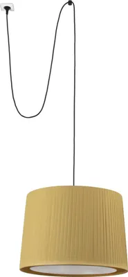 Produktbild von SAMBA Hängelampe schwarz/gelb mit Stecker 68604-45