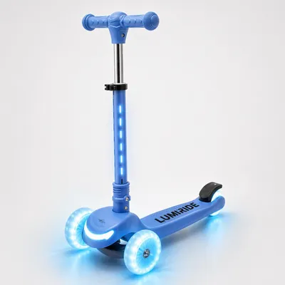 Immagine prodotto di Monopattino per bambini LUMI RIDE Monopattino per bambini a tre ruote con ruote a LED, freni posteriori, altezza regolabile