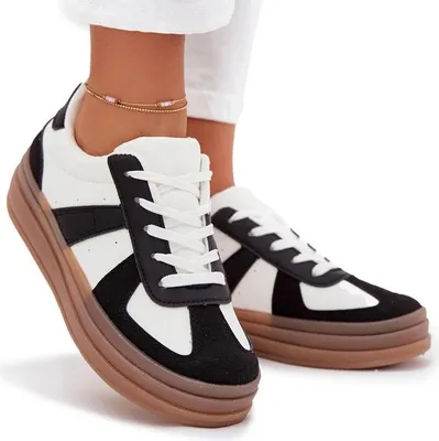 Produktbild von Damen Sneaker Auf Plattform Schwarz-Weiß Sivirae 36