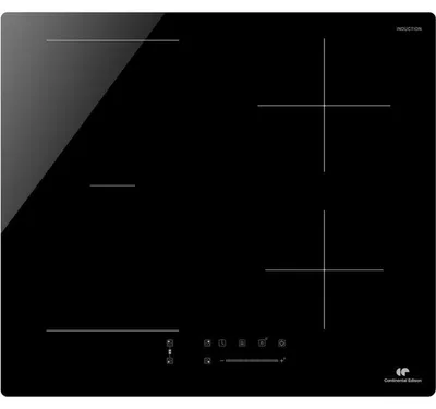 Imagen del producto de Placa de inducción Continental Edison CETI4ZFLEXB2, 4 zonas (incluyendo zona flexible), 7,2 kW, controles deslizantes, temporizador de 99 minutos, color , para encastrar, dimensiones 59x52 cm