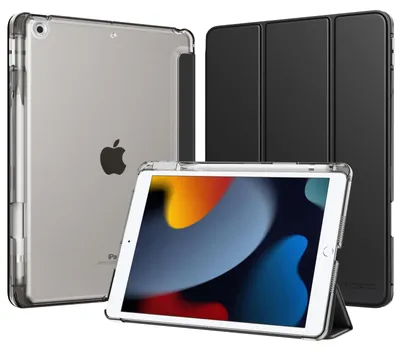 Produktbild von MoKo Hülle für iPad 9./8./7. Generation 10,2 Zoll mit Stifthalter – B-Schwarz