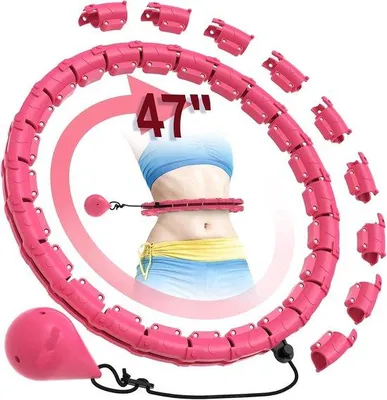 Zdjęcie produktu dla Hula-Hoop do ćwiczeń dla dorosłych - 120 cm - 24 elementy - urządzenie do treningu - 1 sztuka