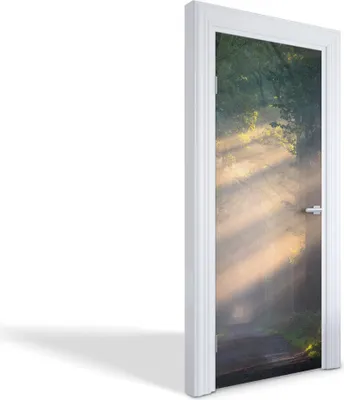 Produktbild von Wandtattoos Türen Selbstklebende Wandsticker Türtapeten - Waldrochen - 85 x 205 cm