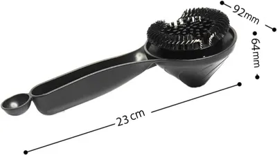 Produktbild von Reinigungsbürste für Kaffeemaschinen und Espressogeräte mit ergonomischem Griff