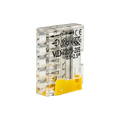 Produktbild von ELTROPA Steckklemme Typ ESK525gb - Leiter-Klemme für 5 Massivleiter 0,5 bis 2,5 mm²