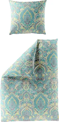 Produktbild von Bierbaum Mako-Satin Bettwäsche Set 3846-30 jade 155 x 220 cm Baumwolle