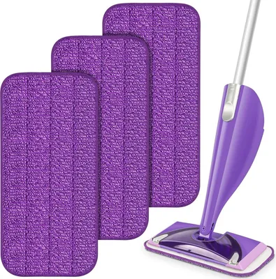 Wiederverwendbare Mikrofasermopp-Pads - Ideal für die Haushaltsreinigung (3 Stück)
