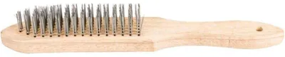 Productafbeelding van Borstel met 6 rijen, met houten handvat