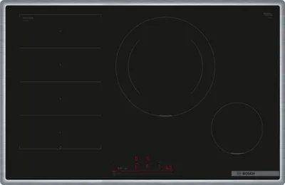 Zdjęcie produktu dla Bosch Serie 6 PXE845HC1E, Czarny, Wbudowany, 80 cm, Płyta indukcyjna strefowa, Szkło ceramiczne, 4 stref(y)