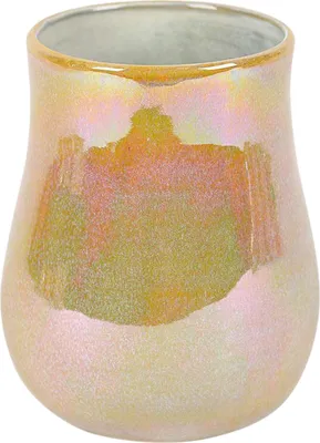 Productafbeelding van Rasteli bloempot, keramiek, kurkumaalgeel, diameter 14 cm, hoogte 18 cm