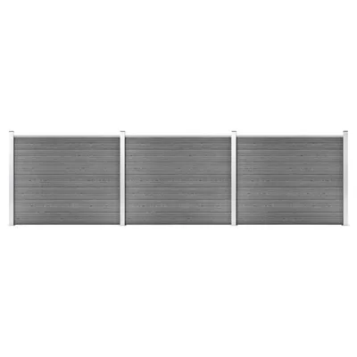 Produktbild von Zaunelement Set WPC 526x146 cm Grau , Drahtzäune Design 2024
