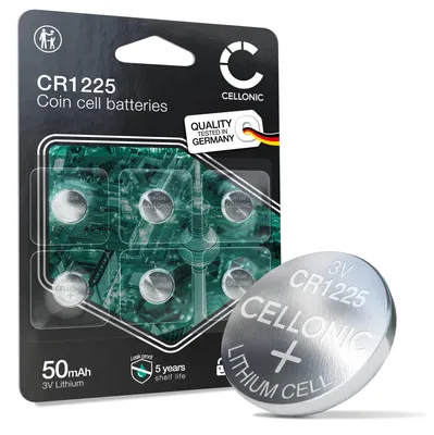 Produktbild von CELLONIC CR1225 Knopfbatterie Autoschlüssel- 6x