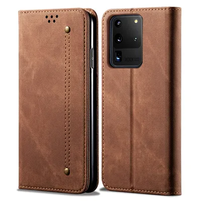 Obrázek produktu pro Galaxy S20 Ultra Pouzdro, Kožené Peněženkové Pouzdro s Magnetickým Uzavíráním a Pouzdro s Funkcí Stojánku pro Samsung Galaxy S20 Ultra Samsung Galaxy S20 Ultra Hnědý