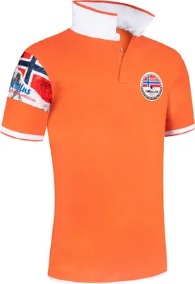 Produktbild von Nebulus Poloshirt PARAS Herren, Shirt, Sweatshirt, Polo, P5481 - Herren, orange-weiß, XXL