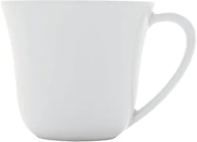 Kaffeetassen, 4 Stück, weißes Porzellan, 20 cl, spülmaschinengeeignet
