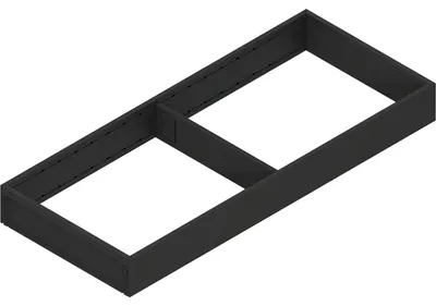 Produktbild von BLUM AMBIA-LINE Schubkastenrahmen breit 200mm, NL500mm, Stahl carbonschwarz matt