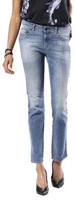 Produktbild von Diesel Sandy 0675D Stretch Damen Jeans Hose Slim Straight