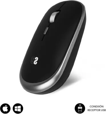 Produktbild von Subblim Wireless Mini Mouse / Bis zu 1600 DPI / Space Grau