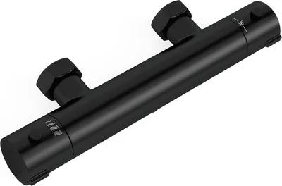 Zdjęcie produktu dla LOMAZOO bateria termostatyczna prysznicowa, czarny mat, 12 cm