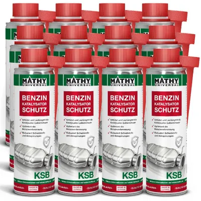 Produktbild von MATHY-KSB Katalysator-Schutz Benzin 12 x 250 ml - Benzin-Additiv für Katalysator & Abgassystem