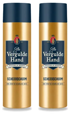 Image de 2 x Mousse à raser De Vergulde Hand - 250 ml - Pack avantage - 2 pièces
