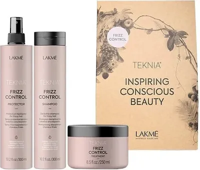 Obrázek produktu pro Lakmé Teknia Frizz Control Pack sada proti krepatění vlasů 300 ml + 300 ml + 250 ml