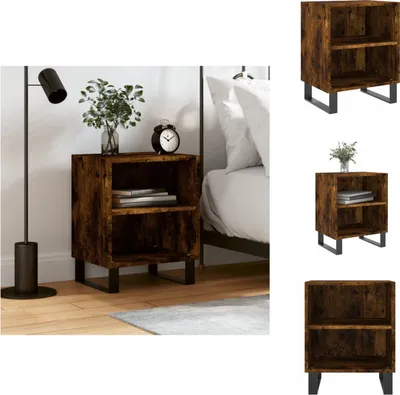 Immagine prodotto di vidaXL Comodino rovere fumé 40x30x50 cm materiale a base di legno - Comodini