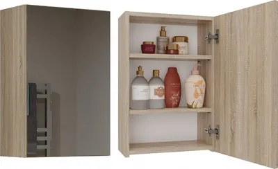 Produktbild von Topeshop POLA 1DL SONOMA Aufbewahrungsschrank für Badezimmer Eiche  Holz