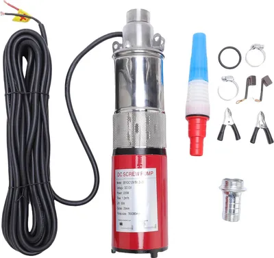 Produktbild von 220 W Tiefbrunnen-Tauchpumpe, Edelstahl-Schraubwasser für Bewässerung, 1,2 m³/h, hoher Durchfluss, 30 m Förderhöhe, 10 m Netzkabel