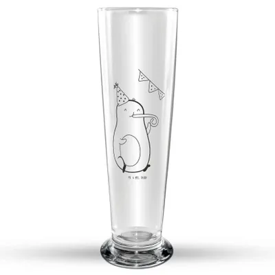 Produktbild von Mr. & Mrs. Panda Bierglas Avocado Geburtstag - Transparent - Geschenk, Bier Glas, Weißbierglas, Feier, Frucht, Weizen, Weizenbier, Mr Mrs Weizenglas, Party, Überraschung