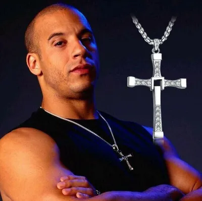 Produktbild von HALSKETTE KREUZ KETTE Vin Diesel Dominic Toretto Anhänger Fast and Furious NEU