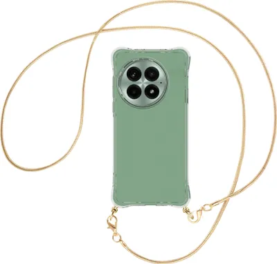 Produktbild von Handykette Backcover-Schutzhülle mit Band (Metall goldfarben) für OnePlus 13 5G/1+13 5G - goldfarbene Snake-Kette