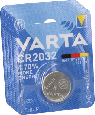 Produktbild von 4x VARTA Lithium-Knopfzelle 3V CR 2032 DL 2032 ECR 2032 L14 EA - 2032C Lithium 5004LC