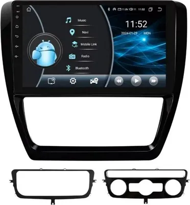 Obrázok produktu pre Autorádio s Bluetooth a CarPlay pre Volkswagen VW Jetta 6 (2011–2018) – Kompatibilné s Apple a Android – Stereo systém – Navigačný systém – 2 GB RAM, 32 GB interná pamäť
