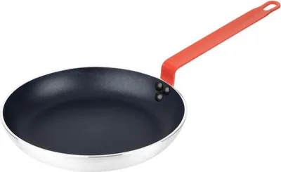Produktbild von Hygiplas Aluminium Antihaft Teflon Platinum Plus Bratpfanne mit rotem Griff 28cm