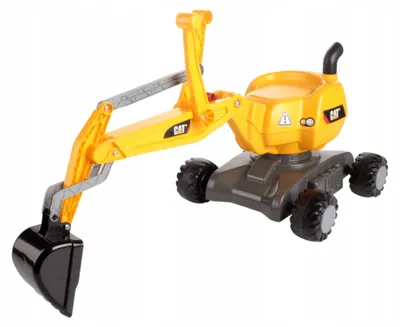 Produktbild von Rolly Toys CAT Kinder-Bagger mit Drehfunktion, gelb
