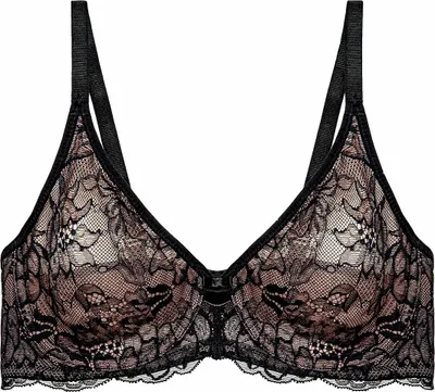 Obrázek produktu pro Triumph Amourette Charm, Černá, Kostice, Vzorovaný, Ženy, Záda, D