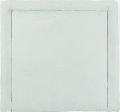 Produktbild von KraftKids Wickelauflage Musselin goldene Punkte auf Grün 78x78 cm (BxT)