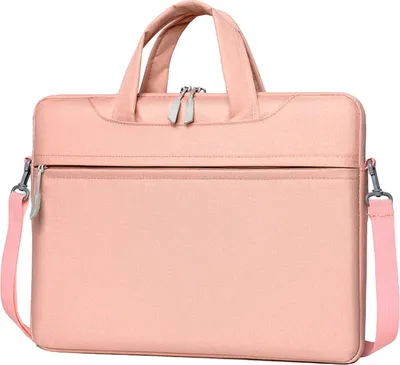Produktbild von ASKSA 15.6 Zoll Laptoptasche Laptop Hülle Notebook Tasche mit Schulterriemen, Rosa