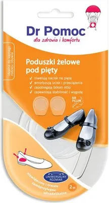 Obrázok produktu pre Dr. Help Gelové vankúšiky na päty 2 ks