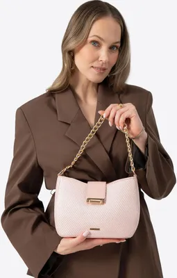 Immagine prodotto di Borsa a tracolla da donna Wittchen, rosa, tessuta, polipropilene