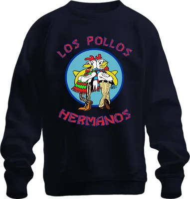 Produktbild von LOS POLLOS HERMANOS Fast Food Kultserie Serienfan Kult Fanart Uni Sweatshirt Pullover, Navy, M
