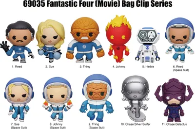 Produktbild von Fantastic Four 3D PVC-Taschenanhänger Movie Display (24)