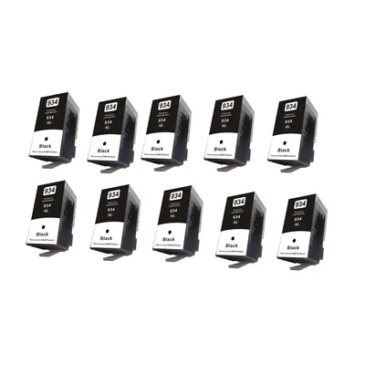 Produktbild von Tisanto 10x Patronen kompatibel zu HP 934 XL Black BK OfficeJet Pro 6230 6800 Series 6820 6830